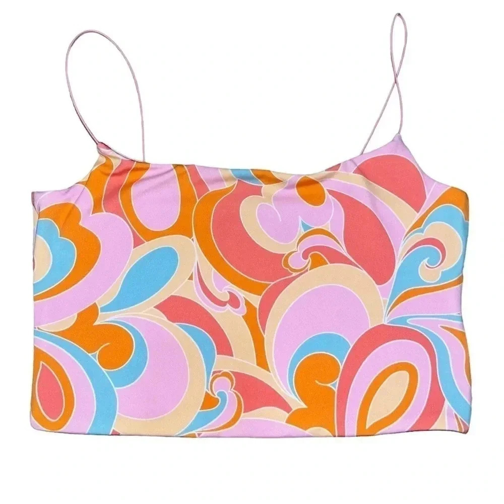 Cotton On Pink Retro Tank Top